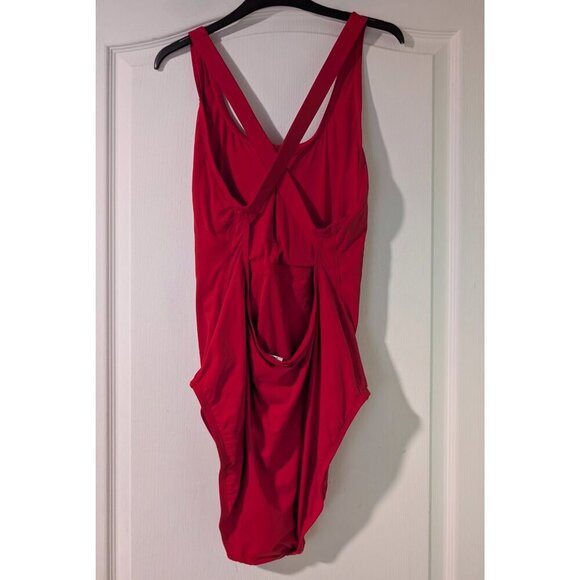 NWT Andie Swim | The Tulum One Piece Cherry Red (XXL-Long Torso) - Picture 4 of 9